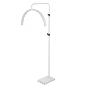 PoNPeD Lashes LED lampadaire Lashes Half Moon Light téléphone Portable Lampe à Cils avec Bouton de réglage de beauté, Blanc