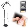 Crescent LED stand Light 36W pour la beauté et la création de contenu: idéal pour les extensions de cils, les soins de la pea