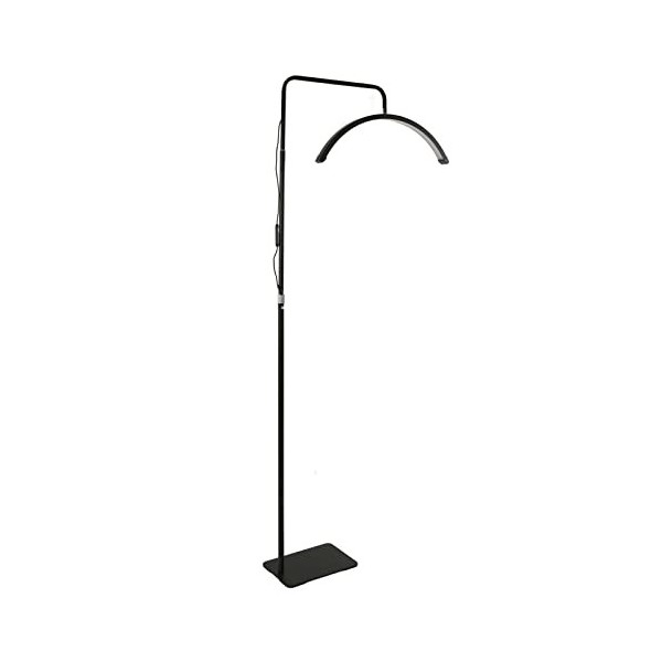 PoNPeD 360 ° Rotation Crescent lampadaire, luminosité 3200k - 5600k réglable avec Support de téléphone Portable, la Plus Bell