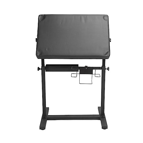 Support daccoudoir de tatouage, fixation de jambe en cuir PU, panneau éponge, boîte de rangement pour tatoueur, pour salon d