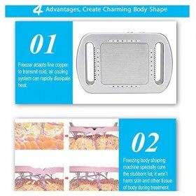 NSWD Congélation des Graisses Machine Corps Minceur Gel de Graisse Lipo Anti Cellulite Thérapie par Le Froid Brûleur de Grais