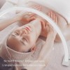 Lampe de beauté pour Cils Demi-lune LED 30 W, Température de Couleur Réglable, Portable, Alliage Daluminium, Idéale pour le 