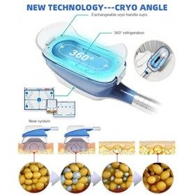 7 en 1 Freeze 360 ° Criolipolisis Refroidissement Cryo Réduire les graisses Amincissant la machine de lipolyse à froid Cryo, 