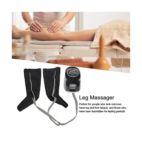 Bottes de Compression pour les Jambes, Masseur de Jambes à Air à 3 Modes pour les Pieds pour la Thérapie Prise UE 220V 