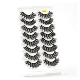 UAMOU 5/50 boîtes de cils en bande russe DD Curl cils 8 paires de cils de vison 3D Extension de faux cils naturels moelleux C