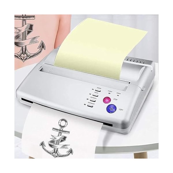 COYEUX Machine de Transfert de Tatouage, Pochoir de Tatouage Portable en Papier A5 A4, copieur Thermique, adapté aux Salons d