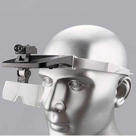 5X Magnifying Glass LED Lamp with Rolling Floor Stand Adjustable Swivel Arm Beauty Magnifier Lamp for Tattoo Folding Shadowle