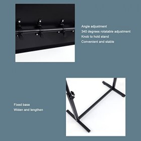 Support daccoudoir de tatouage, repose-jambes de bras de tatouage de base en acier inoxydable grande surface réglable rotati