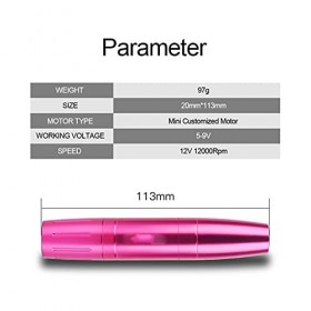 EODUDOS Machine à Tatouage Tatouage Machine à Pistolet Kit Kit de Maquillage Rotatif Moteur Aiguilles de Puissance Kit de mit