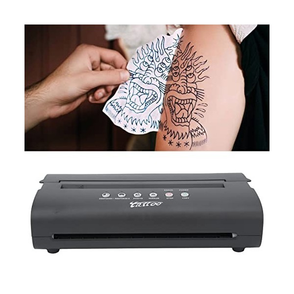 Machine à Tatouer pour Transfert de Pochoirs, Copieuse de Transfert de Tatouage Professionnelle A5 A4, Kit de Tatouage Imprim