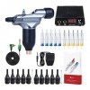 Machines à tatouage Pistolet à tatouage doux et dur réglable Pistolet à remous LCD mini alimentation RCA Set de maquillage Ca