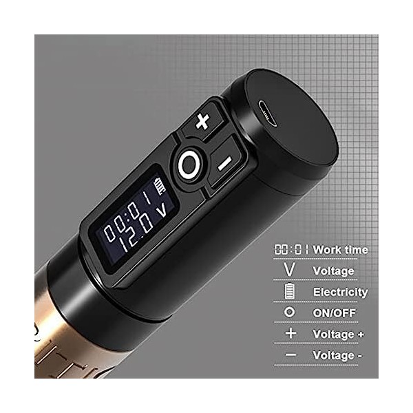 Machine À Tatouer sans Fil Soldier Portable Rotary Battery Pen Coreless Motor LED Display Capacité De 2000 MAh Tattoo Supply 