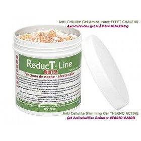 Gel anti-cellulite REDUCT-LINE Amincissant Effet CHALEUR XXL. à Base dextraits végétaux : Cannelle, Centella, Lierre, Guaran