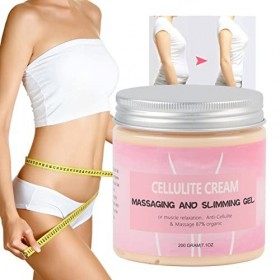 Crème Anti-cellulite Crème Brûle-graisse Naturelle Effet Chauffant Brûleur de Graisse Corps Crème Amincissante pour les Jambe