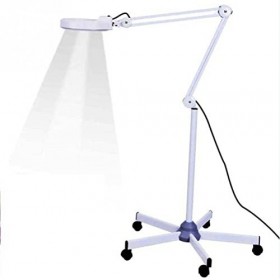 FGHSD Lampadaire loupe LED Bras pivotant réglable 5X Lampe loupe lumière pour Soins de la Peau beauté cosmétique Maquillage m