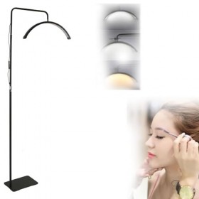 PoNPeD LED Cils Demi Lune Downlight - Noir réglable Rotation élégante lumière Moderne pour esthéticienne Soins de la Peau Cil