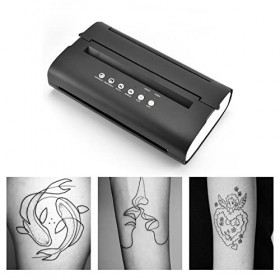 KUMIAO Pochoir à tatouage – Mini machine rechargeable, version mise à jour 2023, portable et compatible avec téléphone iOS – 