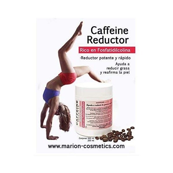 Gel Anti-Cellulite CAFÉINE RÉDUCTEUR XXL Amincissant à Base dextraits végétaux et algues : la caféine, Algue Laminaria, vita