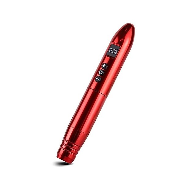 Stylo long fin léger de tatouage, machine de stylo de tatouage, batterie intégrée sans fil, pour lapprenant professionnel de