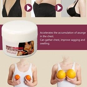 Crème Damélioration des Seins, 50 G de Crème Raffermissante et Liftante pour Lélargissement des Seins Naturels, Effet Repul