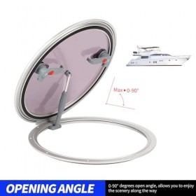 Fenêtre Hublot, Protection Antirouille Robuste Valve de Bateau à Point Délicat avec Tige de Support pour Camping-car