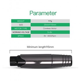 PRODCA Machine à Tatouer, Kit de Tatouage Maquillage Permanent Machine à Sourcils Lèvres Machine Tatouage Tatouage Rotary Sty