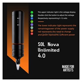 NLBN Trousse de Tatouage Stylo de Tatouage sans Fil Stylo sans Norme DC Motor for Le tatoueur Art Body Art Procédure de Tatou