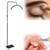 PoNPeD LED Lash Stand Light, Lash Extension Half Moon Light, Sourcils, Skincare, Cils, Sourcils, création de Contenu de Film