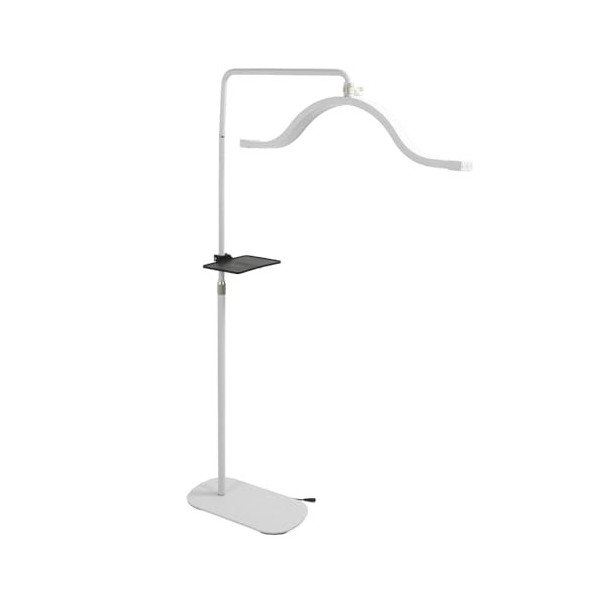 Lampadaire pour Cils, Prise UE, 100-240V, 3200K-5600K, Rotation à 350 Degrés, Demi-Lune, Lumière pour Diffusion en Direct Bl