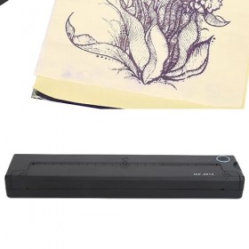 Machine de Transfert de Tatouage, Machine de Transfert de Tatouage Mini Imprimante Thermique Fil Encre 2000 MAh pour Bricolag