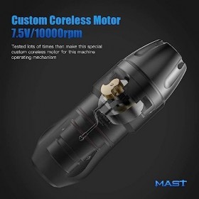 Kit de tatouage sans fil rotatif Machine à tatouer stylo ensemble avec connecteur RCA Charge rapide écran LCD Rechargeable al