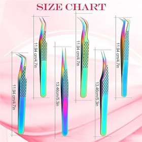 WODMB Tiptes de caches for Les Cheveux à Cheveux des Cheveux Tongs Art Art Curbe Volume Twezers Professional Faux Cuffres Cli...