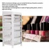 Otufan Boîte de Rangement Nail Art, Support de Rangement Cosmétique de Bijoux de Vernis à Ongles Multicouche avec 6 Tiroirs a