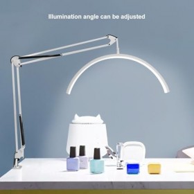 Lampe de Bureau LED pour Cils, 3 Couleurs déclairage 110-240 V, Lampe de Bureau de beauté Réglable à 350 Degrés pour Salon d
