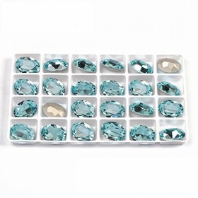 Verre ovale rond à coudre sur strass pierres scintillantes colorées pointu dos strass perles de pierres précieuses en vrac fo