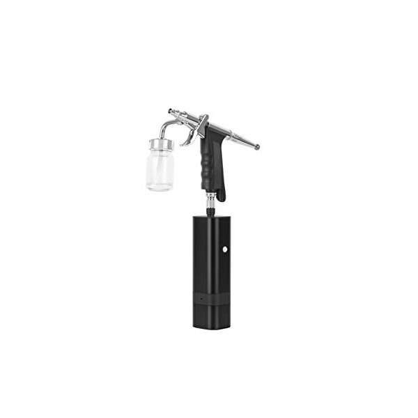 Pistolet pulvérisateur de peinture Kit aérographe sans fil avec siphon Pistolet pulvérisateur de type déclencheur pour Art Mo