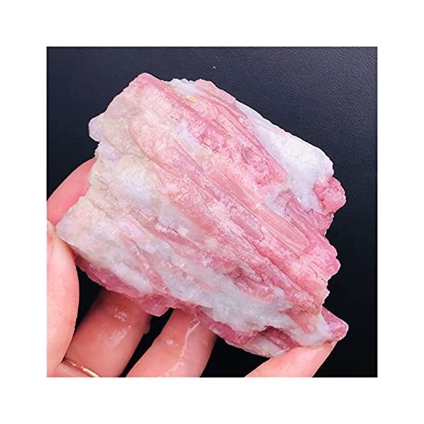 Kigauru Cristal Naturel Brut Naturel Vert Pink Tourmaline Cristal Mineral Association Spécimen Stone Rock Rocher Rare Color 