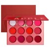 Palette de beauté 20pcs / lot rouge palette de fard à paupières rouges Cosmétiques mignon blush ombre ombre tache à paupières