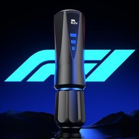 TTOOGO Stylo de tatouage sans fil - stylo à batterie de tatouage rechargeable - 1600mAh - mitraillement rotatif professionnel