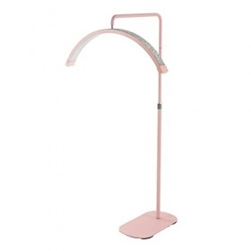 Lampadaire LED pour Cils, Lampe Demi-Lune LED 26,5 Pouces, Température de Couleur Réglable, Lampe à Cils LED avec Strass Déco