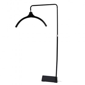 Lampadaire LED pour Cils de 23 Pouces, Lampe Demi-Lune à LED, Température de Couleur Réglable, Lampe à Cils LED avec Support 