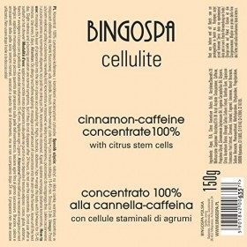 BINGOSPA Cellulite Anti-Cellulite Concentré de cannelle et de caféine avec cellules souches dagrumes pour raffermir et model