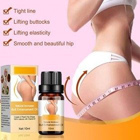 Huile De Massage De Levage de la Hanche, Huile Essentielle Damélioration des Fesses, 10 Ml Dhuile Naturelle Damélioration 