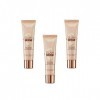 LOréal Paris Glam Beige Fond de Teint Effet Bonne Mine Peau Claire à Médium, Lot de 3 3 x 30ml 