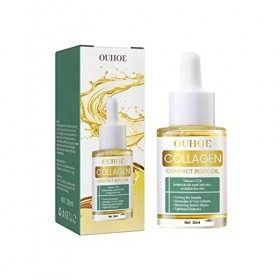 Fivfivgo BeautyWomen Huile corporelle de collagène lifting pour femme Beauté Collagène Lifting Body Oil, Flysme Beauty Women 