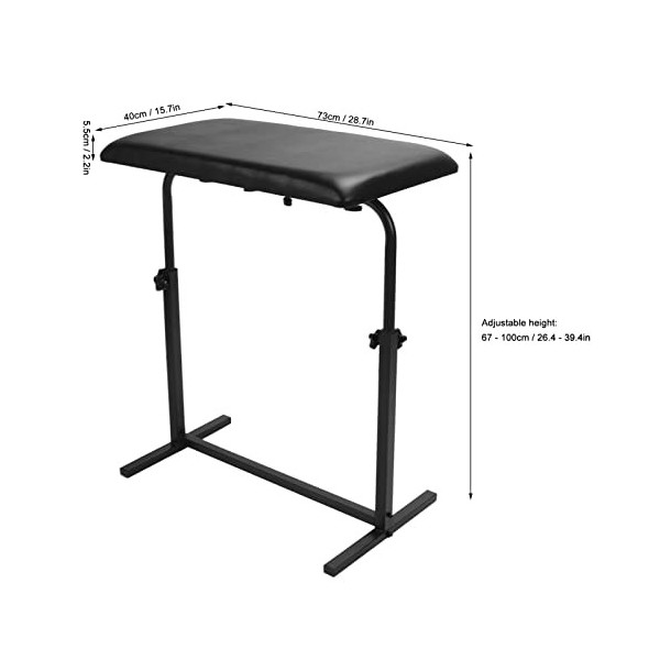 Support Daccoudoir de Tatouage, Trépied de Support de Repose-jambes de Tatouage en éponge Pliable, Hauteur Réglable pour Fou