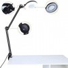 Magnifier Magnifying Glass Magnifier LED Magnifier Light Nail Tattoo Salon Adjustable Rotating Arm 5X Magnifier