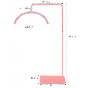 Lampadaire Suspendu en Forme de U de Beauté Médicale,Lampe sur Pied Réglable en Continu pour Soins des Yeux à Intensité Varia