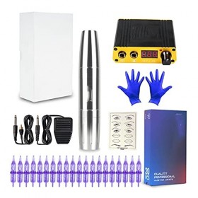 EODUDOS Machine à Tatouage Tatouage Machine Gun Kit Kit Moteur Rotary Rotary Pen Power Aiguilles Set de Maquillage Permanent 