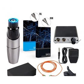 EODUDOS Machine à Tatouage Kit de Machine de Tatouage débutant Kit de Moteur Moteur Rotatif Kit de mitrailleuses de Tatouage 